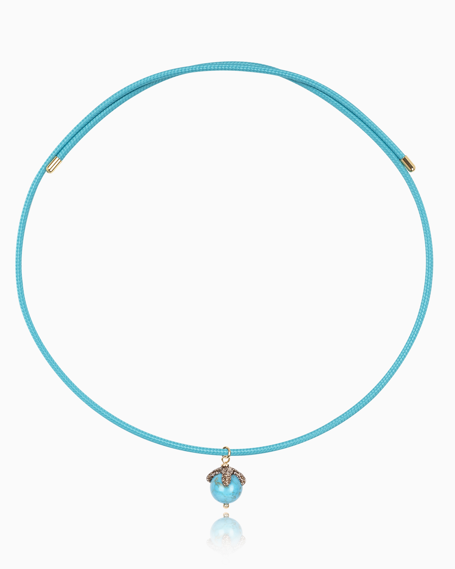Collana magnetica turchese